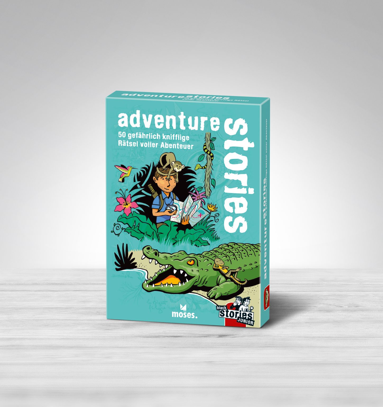 black stories Junior – adventure stories 50 gefährlich knifflige Rätsel voller Abenteuer